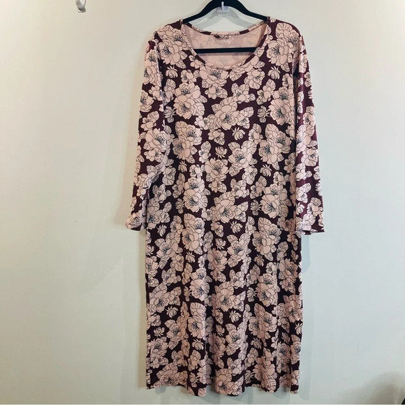 CREAM Sz M Leopard Print Pockets  V-Neck Slits Ruched Sleeves Evening Gown Dress - Picture 9 of 9